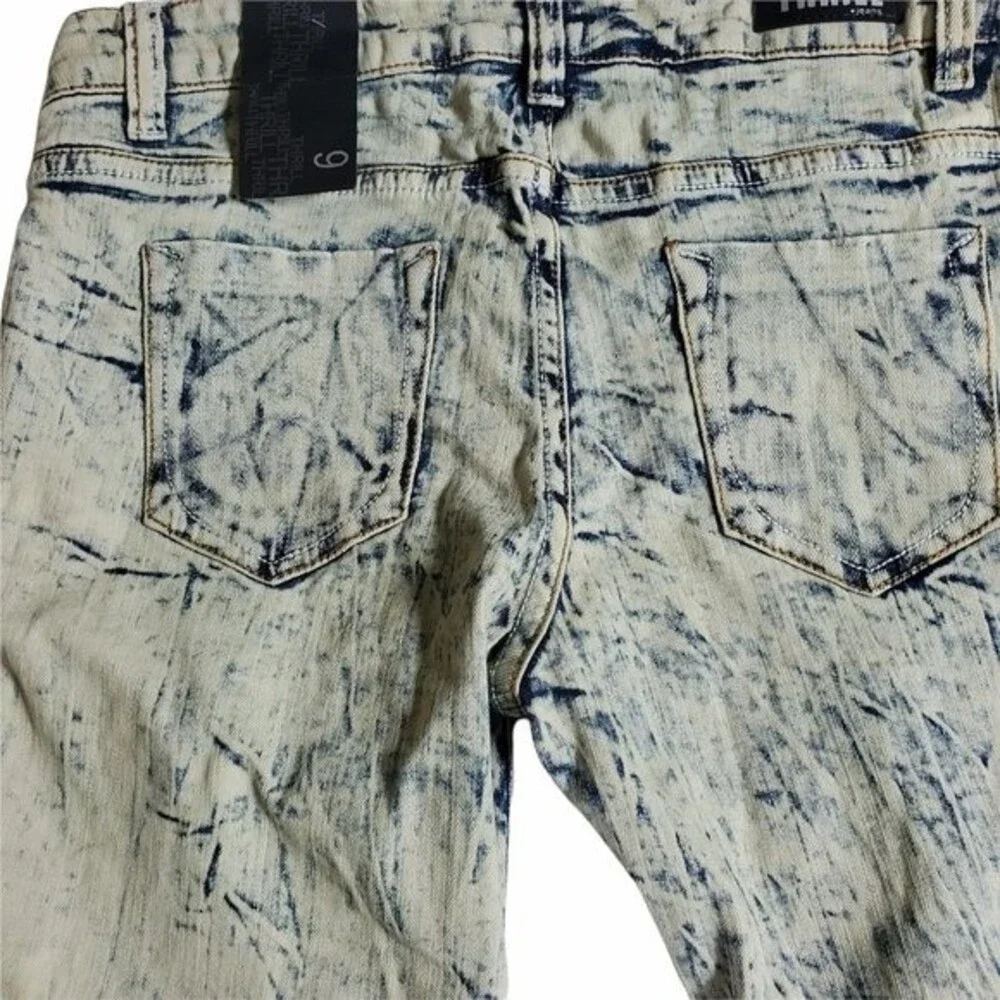 Thrill The Collection Skinny Acid Wash Jeans sz 9
